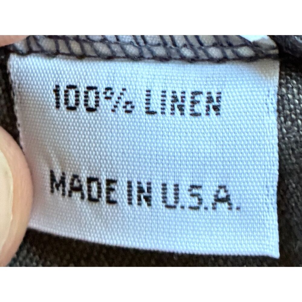 Bryn Walker Gray 100% Linen Long Button Caridgan Jacket Top  Women's One Size - Picture 5 of 10